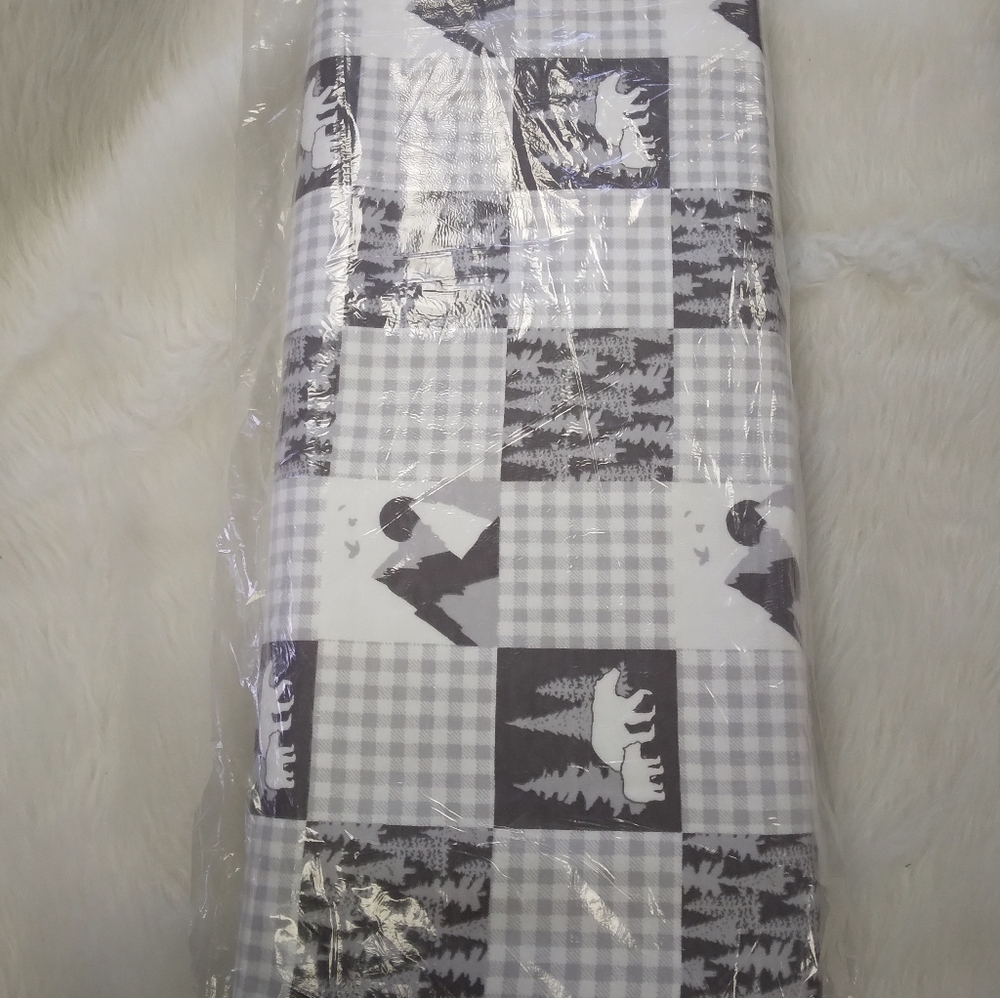FABRIC Flannel Wilderness Gray, 100% Cotton Flannel, 8 Yard Sealed Bolt